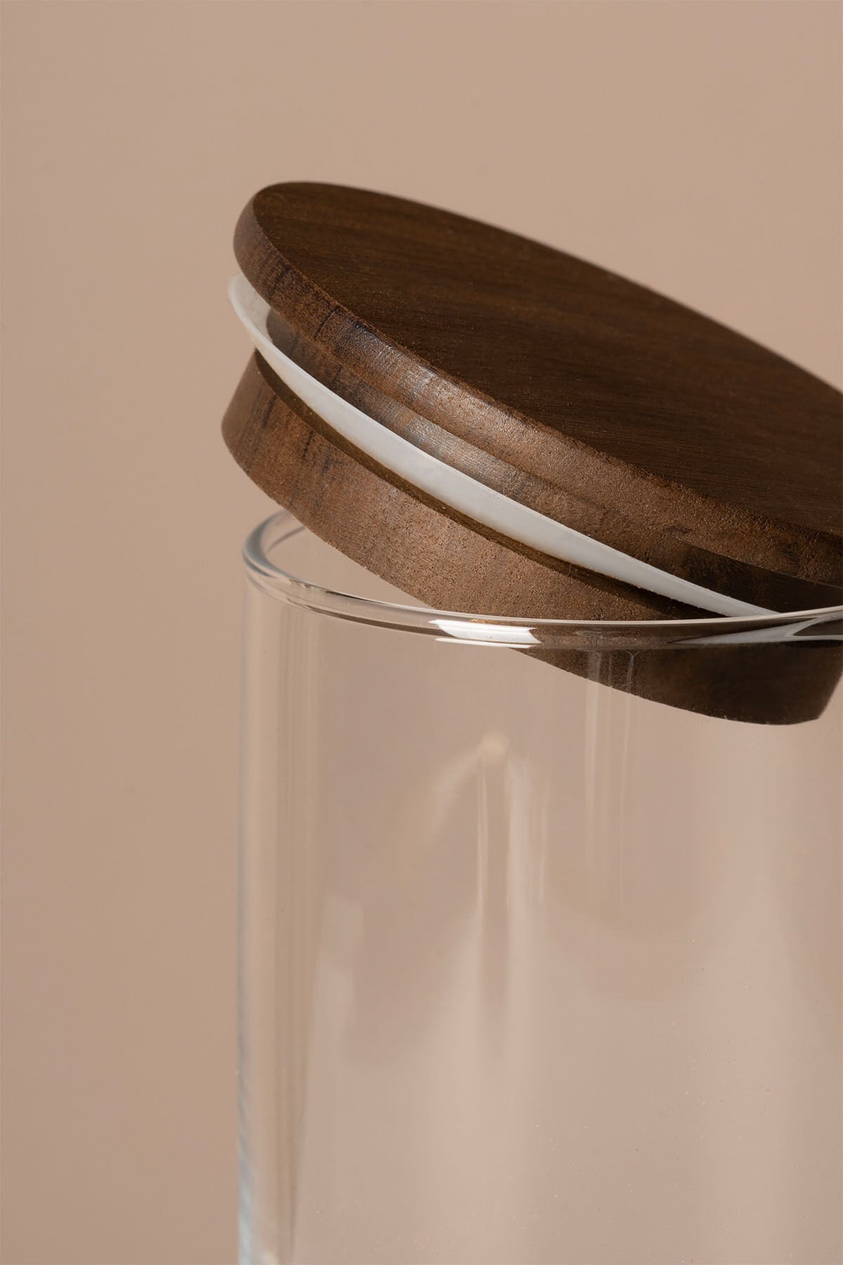 Terra - 6'lı Tulip Ağacı Vakum Kapaklı Etiket Hediyeli Cam Saklama Kabı Baharatlık Seti 365 ml