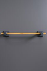 Kendiliğinden Yapışkanlı Bambu Havlu Tutacağı 50 cm Gri