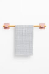 Kendiliğinden Yapışkanlı Bambu Havlu Tutacağı 50 cm Pembe