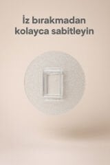 Kendiliğinden Yapışkanlı Bambu Havlu Tutacağı 50 cm Pembe