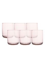 Siena  6'lı Su Bardağı Toz Pembe 280 CC