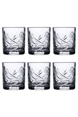 Blomus 6'lı Cam Meşrubat Bardak Seti Kristal Vintage Bardak 350 Cc