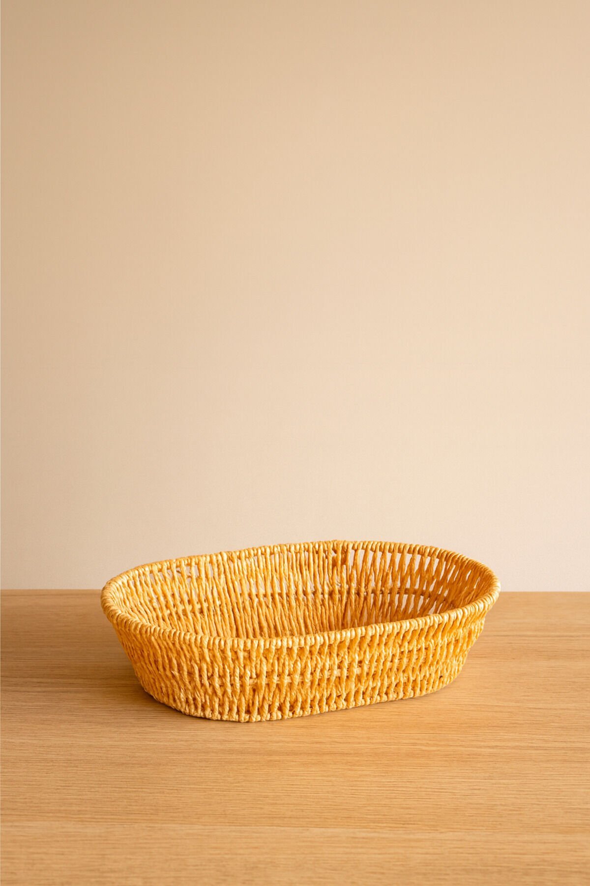Oval Örgü Hasır Ekmek & Servis Sepeti 21 cm