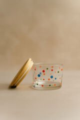 Vetro - 6'lı Bambu Kapaklı Cam Kahvaltılık Kase 220 cc Puantiyeli