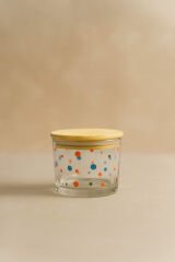 Vetro - 6'lı Bambu Kapaklı Cam Kahvaltılık Kase 220 cc Puantiyeli