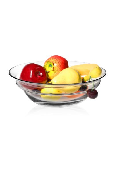 Milano - Yuvarlak Soğuk Kesim El Yapımı Meyvelik & Salata Kase Büyük Sığ