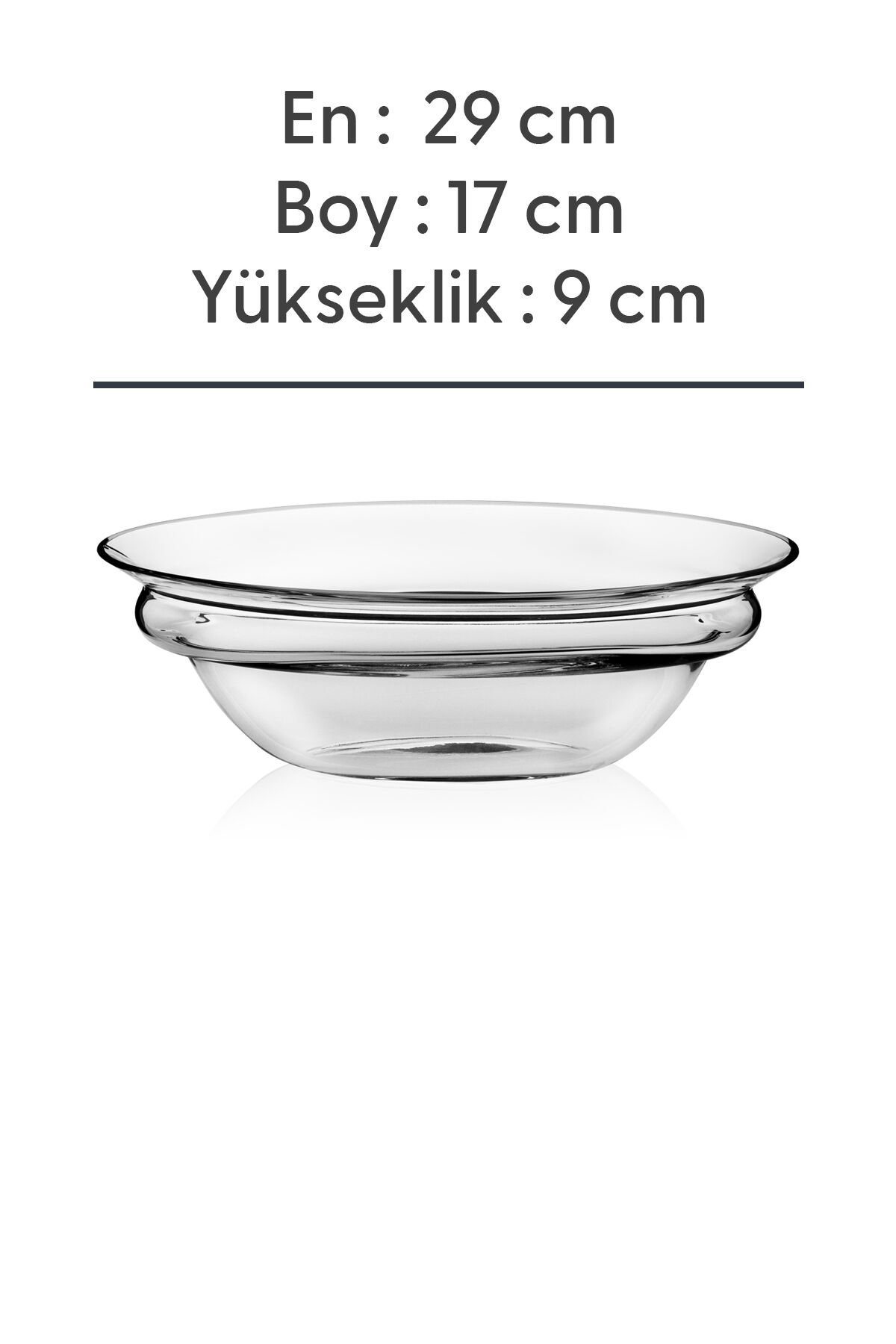 Milano - Oval Soğuk Kesim El Yapımı Gondol Model Kase 29 cm
