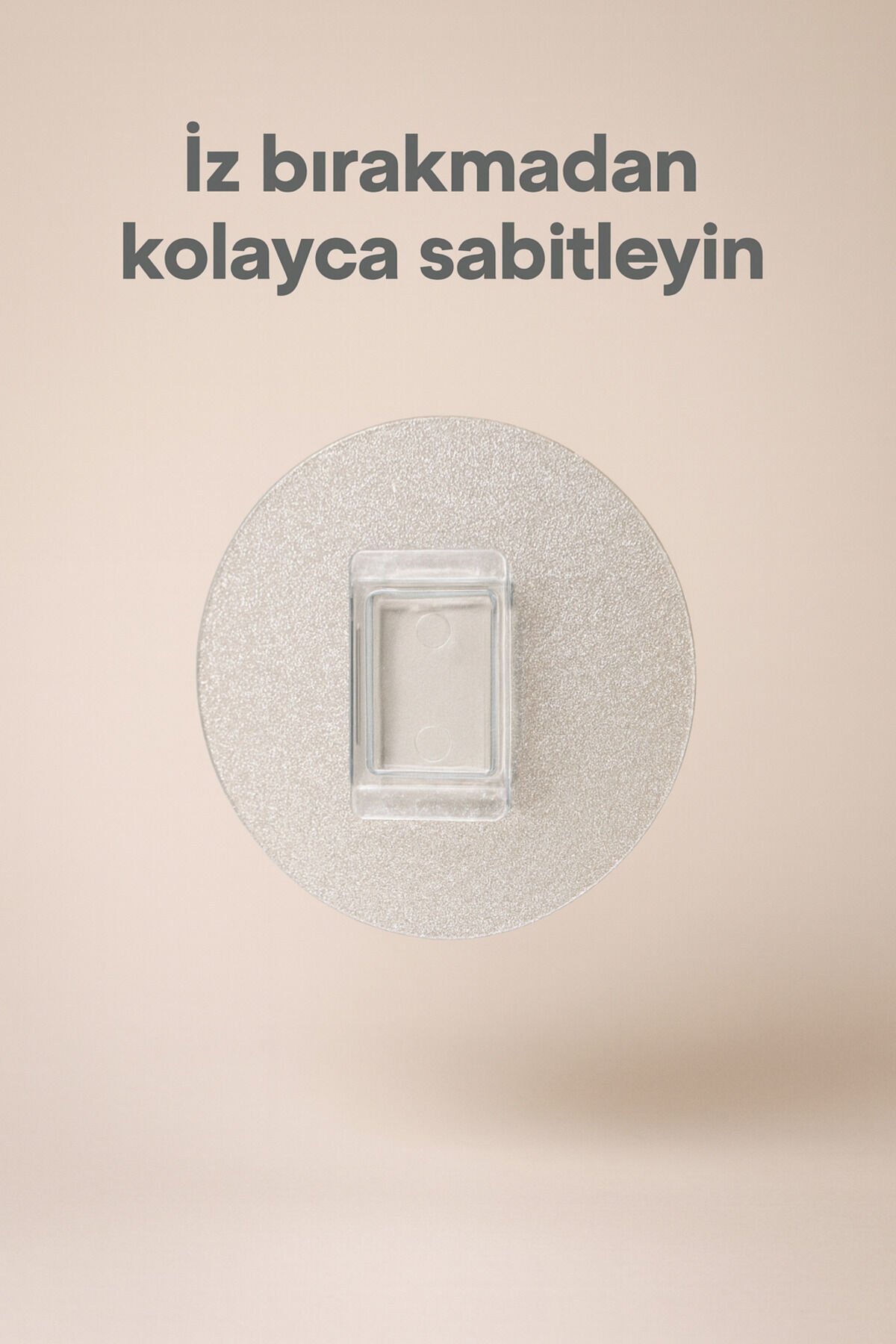 Kendiliğinden Yapışkanlı Bambu Rulo Kağıt Havluluk Tutacağı Gri 35 cm