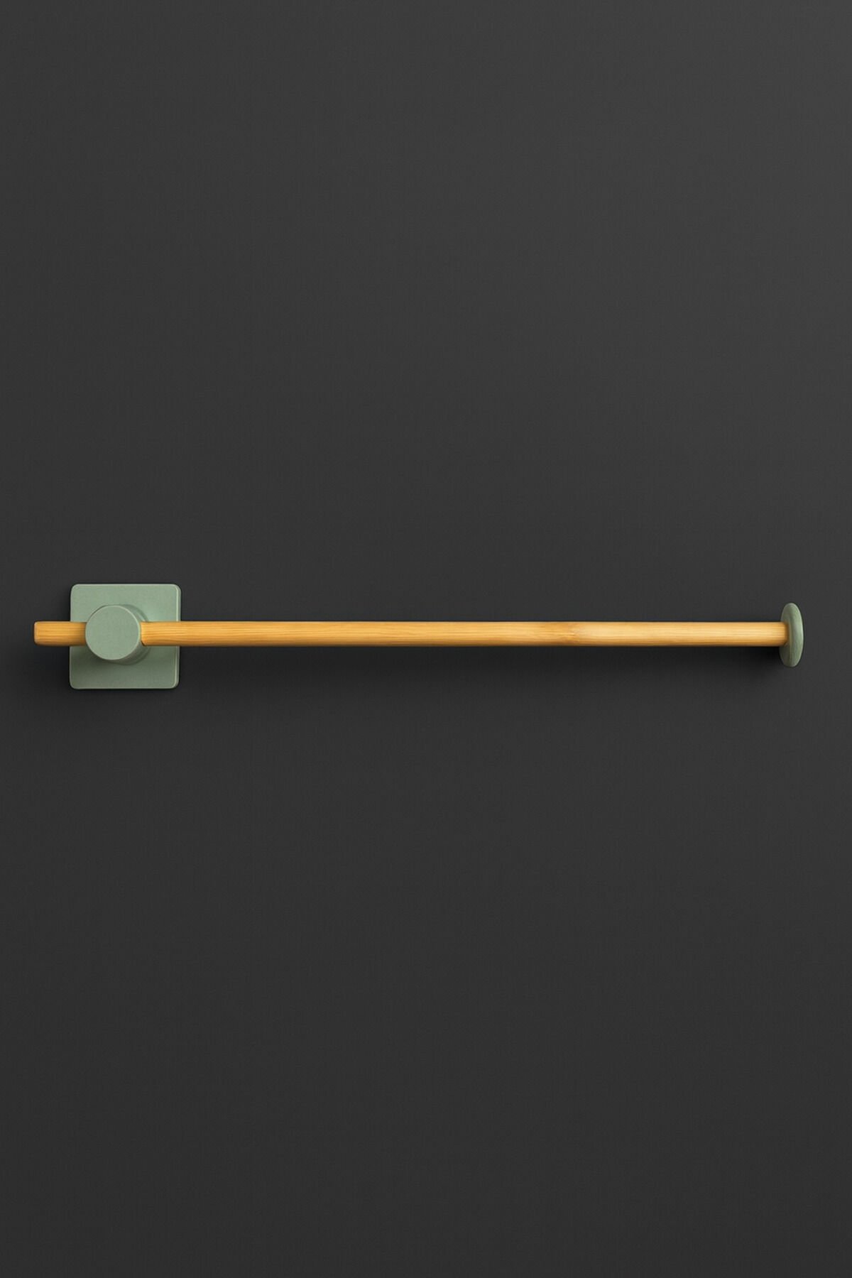 Kendiliğinden Yapışkanlı Bambu Rulo Kağıt Havluluk Tutacağı Yeşil 35 cm