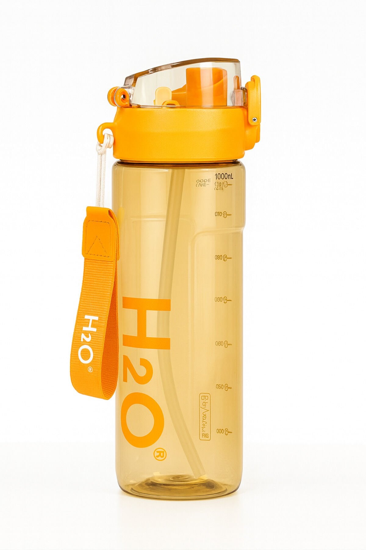 H2O Tritan Matara 750 ml BPA’sız, Darbeye Dayanıklı, Sızdırmaz Kapaklı Suluk Turuncu