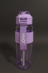 H2O - Kilitli Kapaklı Tritan Suluk 1000 ml BPA İçermez, Sızdırmaz, Dayanıklı Spor ve Günlük Matara Lila