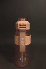 H2O - Kilitli Kapaklı Tritan Suluk 1000 ml BPA İçermez, Sızdırmaz, Dayanıklı Spor ve Günlük Matara Pembe