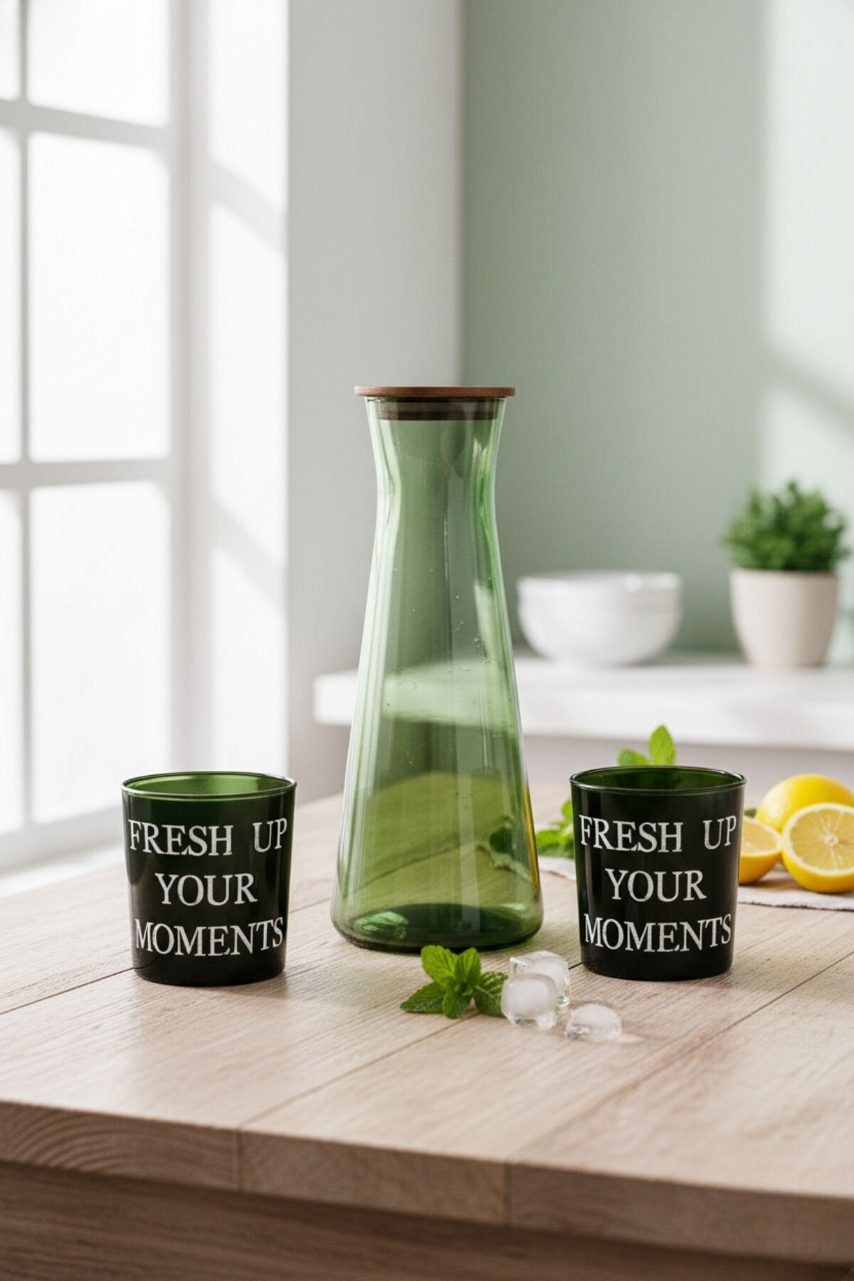 Fresh Up İki Bardaklı Karaf Su Seti