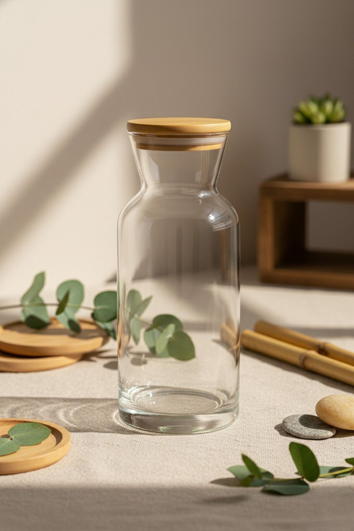 Aura - Bambu Kapaklı Karaf Sürahi 700 cc