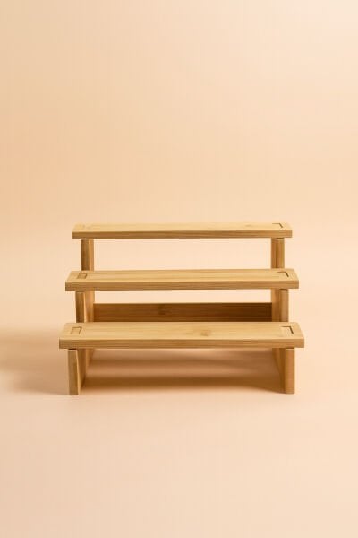 Tak - Çıkar Özellikli Ahşap Baharatlık Düzenleyici Organizer Stand Küçük
