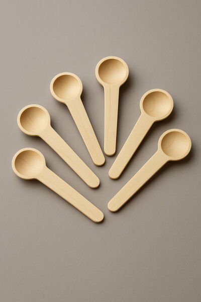 6'lı Ahşap Baharatlık Kaşığı