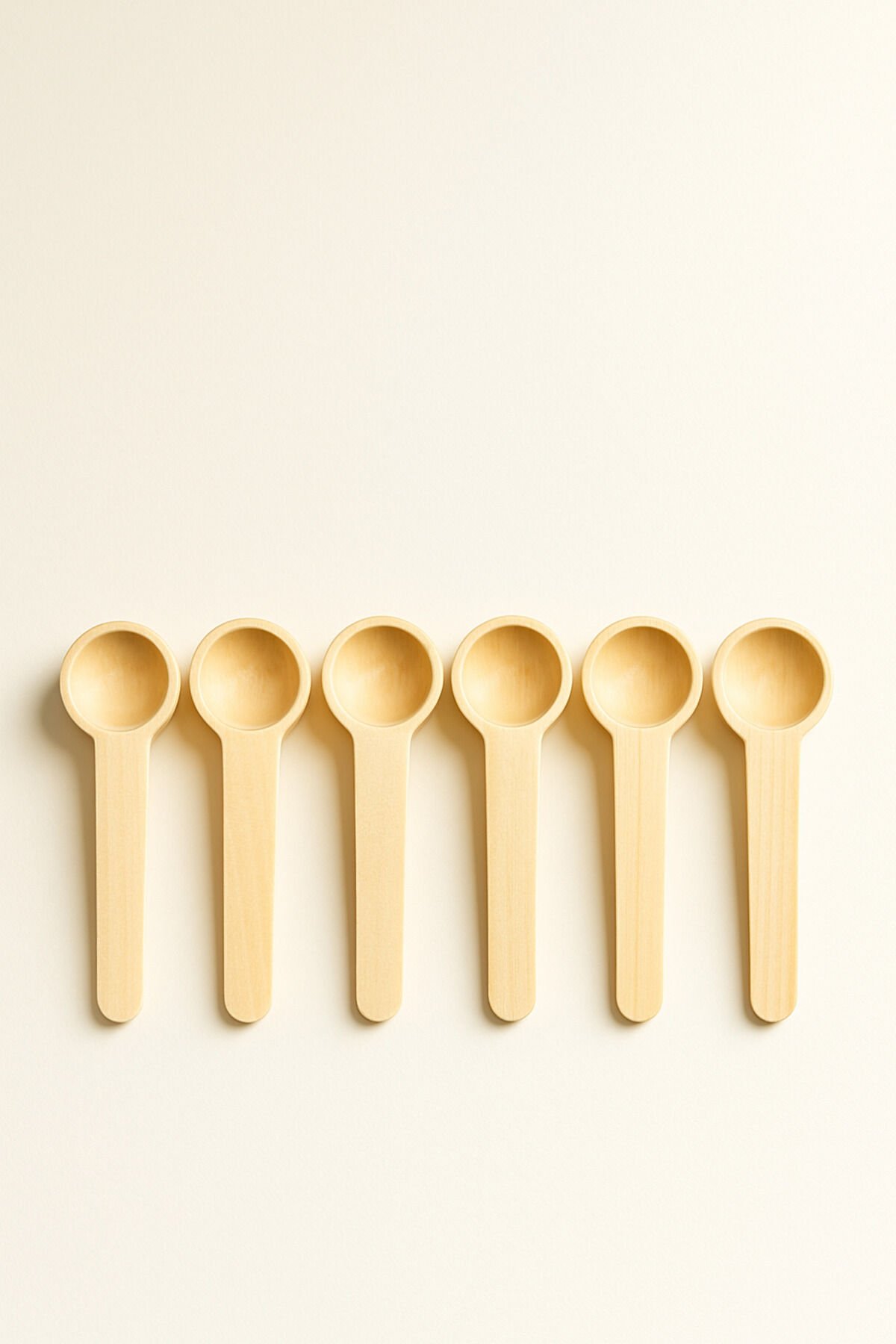 6'lı Ahşap Baharatlık Kaşığı