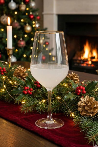 Flora - 4'lü Su Kadehi Seti 490 cc Gold Rim