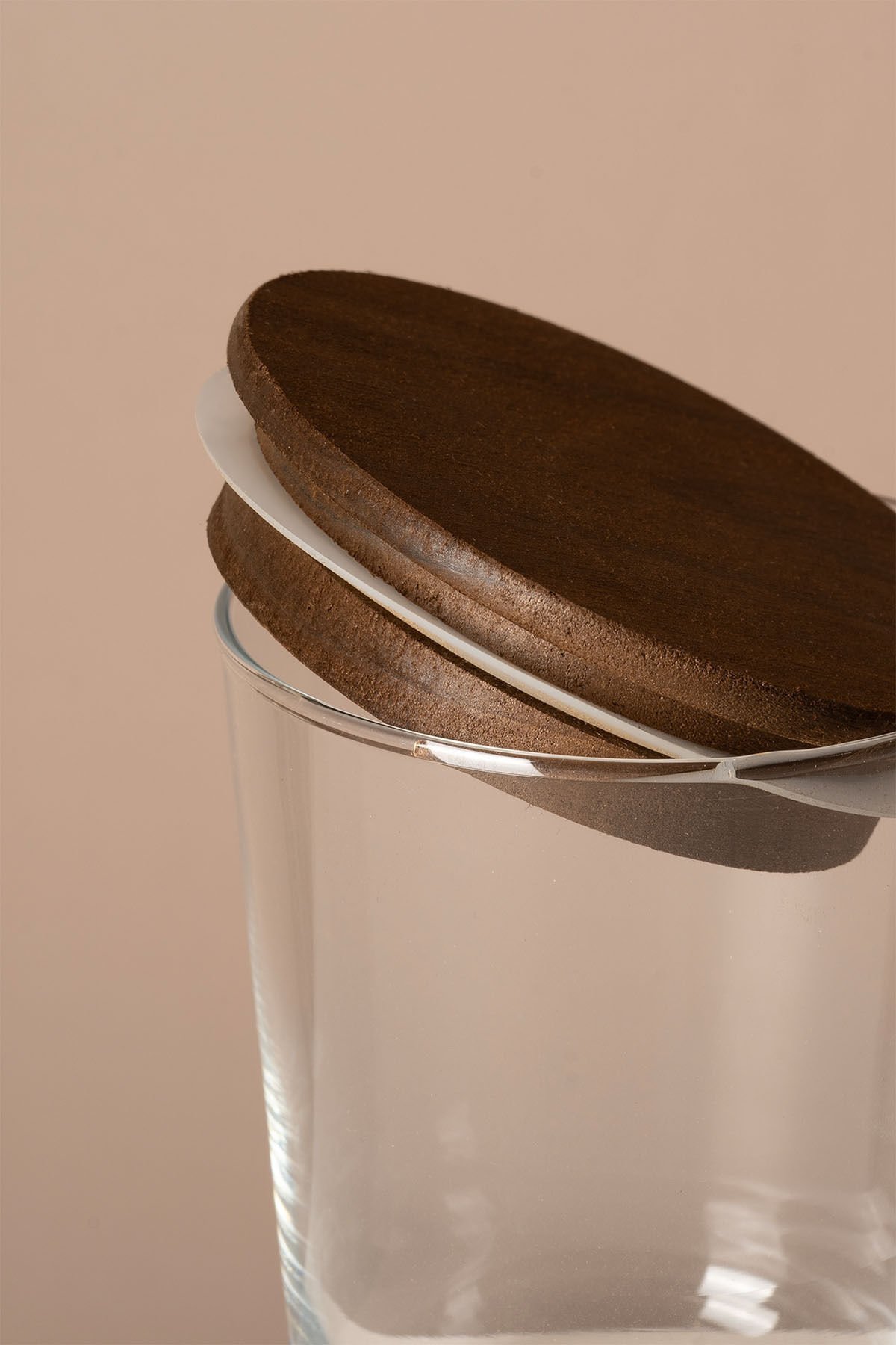 Motto - 6'lı Tulip Ağacı Vakum Kapaklı Etiket Hediyeli Cam Saklama Kabı Baharatlık Seti 315 ml