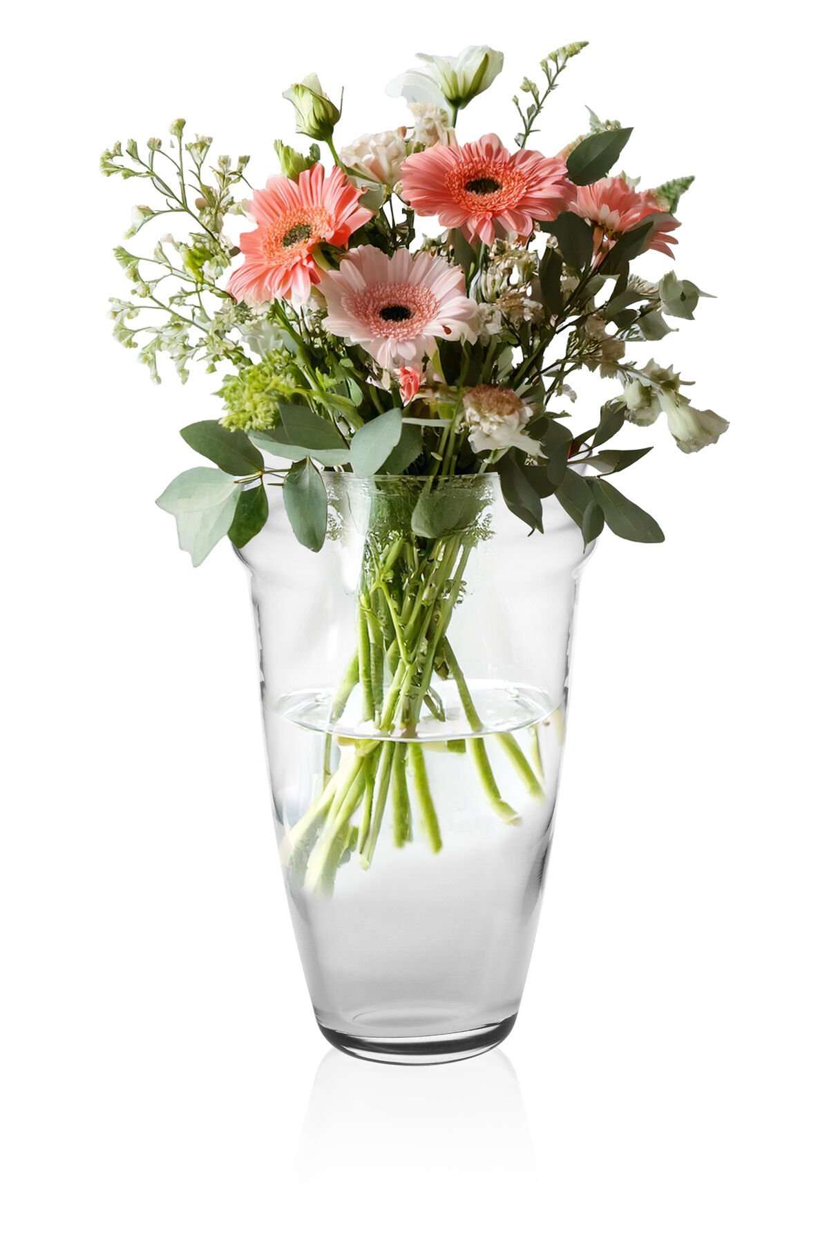 Floransa - Dekoratif El Yapımı Cam Vazo 22 cm