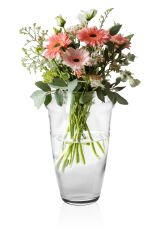 Floransa - Dekoratif El Yapımı Cam Vazo 22 cm