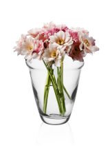 Floransa - Dekoratif El Yapımı Cam Vazo 17 Cm