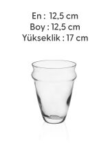 Floransa - Dekoratif El Yapımı Cam Vazo 17 Cm