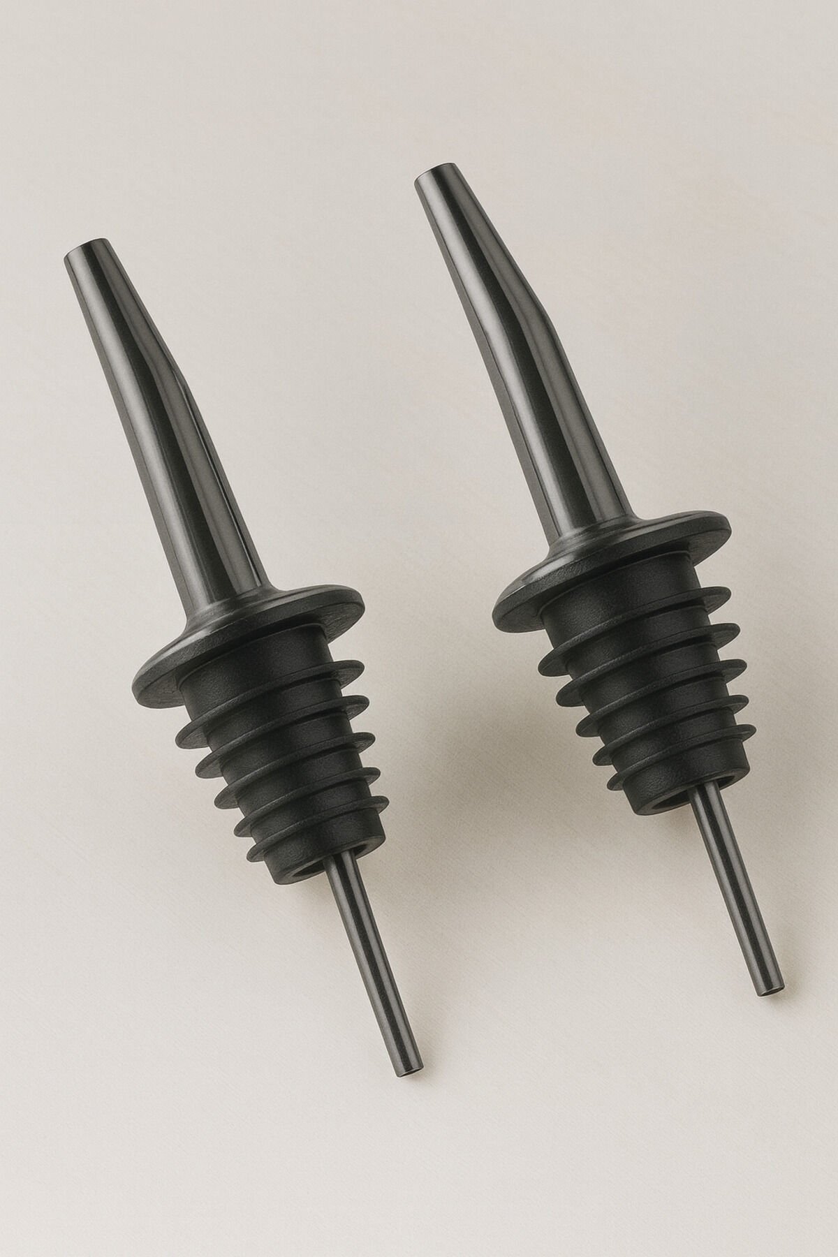 2'li Paslanmaz Çelik Yağdanlık Ve Şişe Ucu Servis Aparatı Damlatmaz Tıpa Antrasit