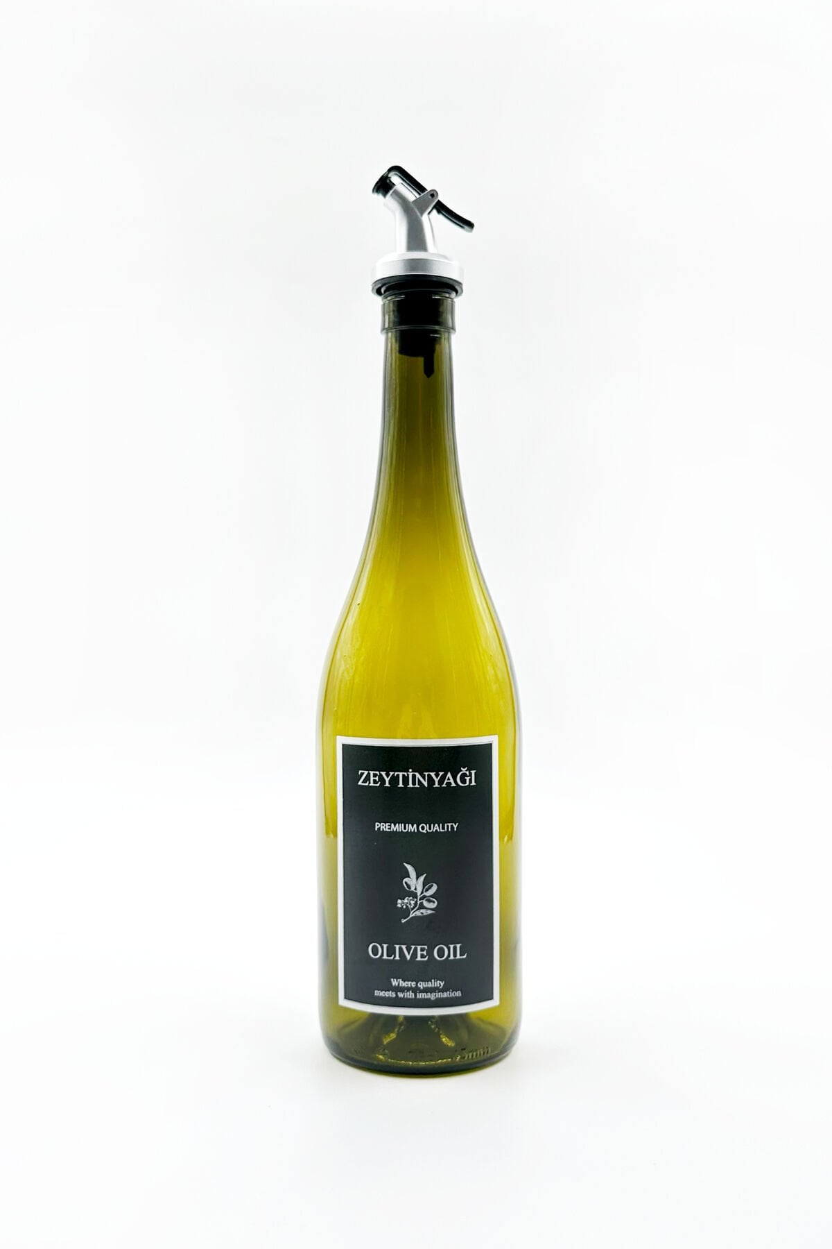 Amber Damlatmaz Kapaklı Zeytinyağı Şişesi Yağdanlık 750 cc