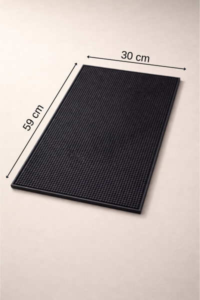 Mate - Bar Matı Silikon Kaydırmaz Bartender Servis Matı 30 x 59 cm