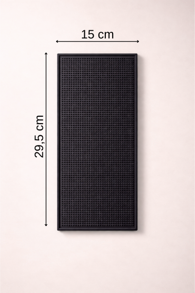 Mate - Bar Matı Silikon Kaydırmaz Bartender Servis Matı 15 x 29,5 cm