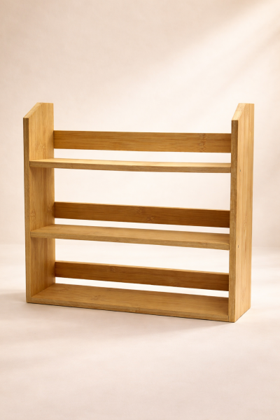 Prime - 3 Katlı 25 Parça Saklama Kabı Organizer Bambu Standlı Baharatlık Seti