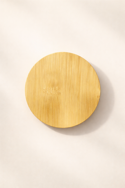 Aero - 9 cm 2'li Bambu Silikon Contalı Sızdırmaz Vakumlu Kavanoz Kapak