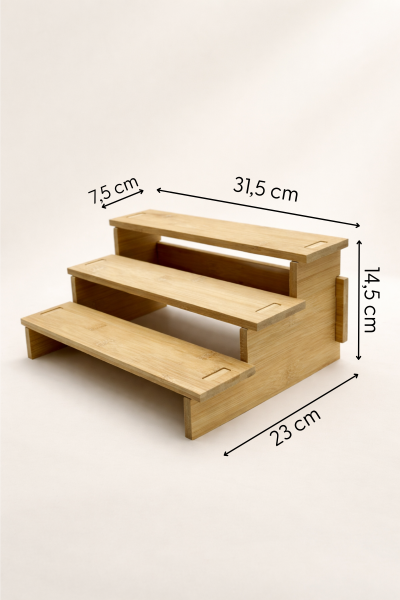 Tak - Çıkar Özellikli Ahşap Baharatlık Düzenleyici Organizer Stand Büyük
