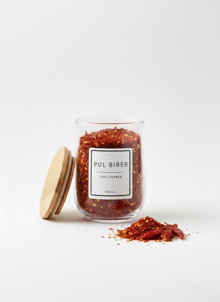 Aqua - Naturale 4'lü Bambu Kapaklı Baharatlık Seti 400 ml