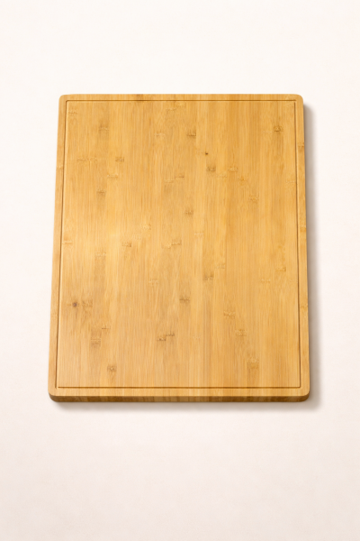 Major - Geniş Yüzeyli Doğal Bambu Kesme Tahtası Oluklu Et Sebze Doğrama Panosu Mega Boy 65 x 50 cm