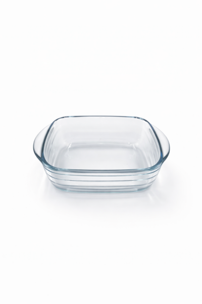 Pyrex - 2'li Isıya Dayanıklı Borcam Kase Çizilmez Sufle Güveç Fırın Kabı 300 ml Kare